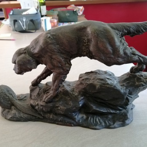 sculpture en Bronze-Titre: La Chasse par R.Varnier