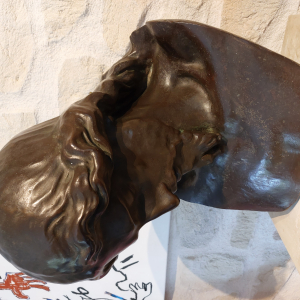 Haut de buste en bronze fin XIX ème