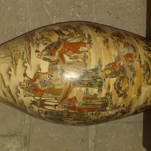 Paire de vase impériaux géants époque meiji japon