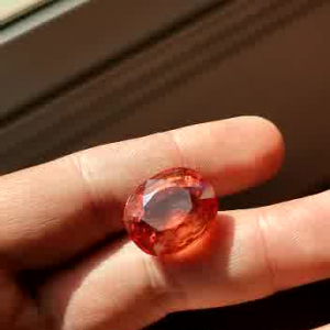 saphir padparadscha 37,49 ct