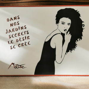 Lithographie originale réalisée et signée par Miss Tic