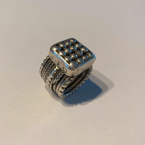 Bague ancienne en argent éthiopienne (tribu Harrar)