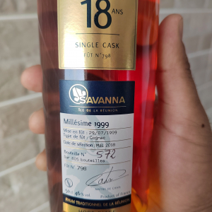 Savanna 18 ans single cask