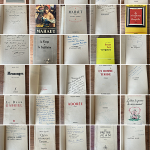 19 livres dédicacés et envoyés par les auteurs à Arletty