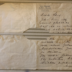 Lettre manuscrite de Mata Hari