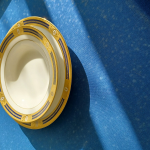 Vaisselle Porcelaine fine Filet or Peint main
