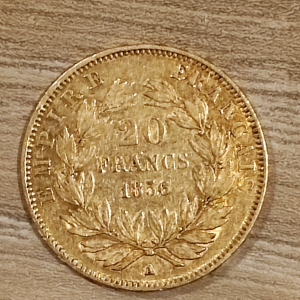 20 franc Napoléon III 1856