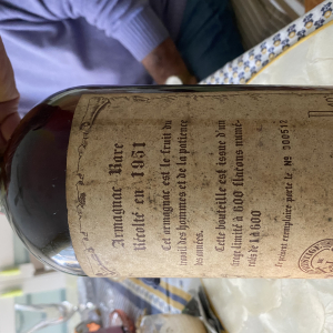 Armagnac 1951 prestige de lagon exemplaires 512