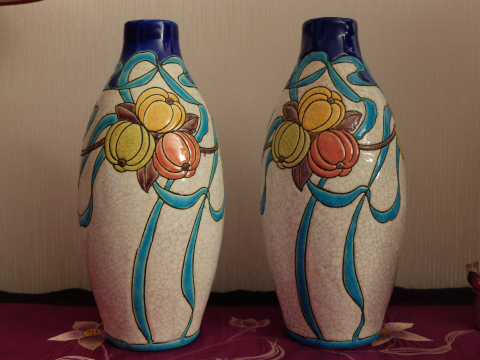 
															paire de vases ceramique Keramis
														