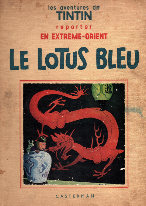
															Livre tintin le lotus bleu de 1936
														
