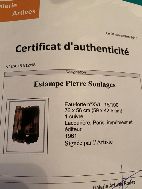 
															Estampes Pierre Soulages
														