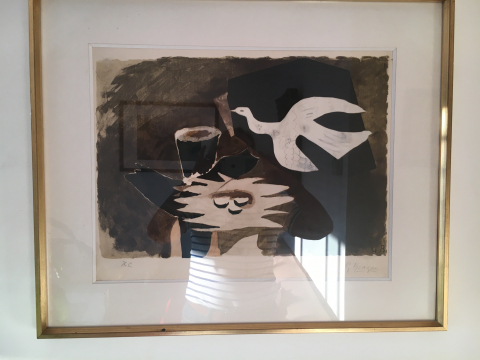 
															Lithographie de Braque
														