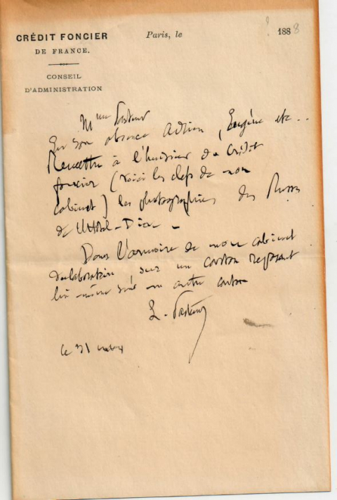 
															Lettre Louis Pasteur
														