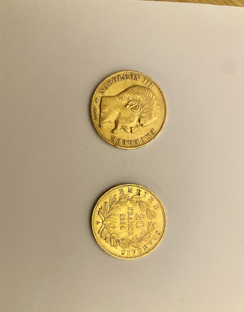 
															Lot de 40 pièces d'or Napoléon 3
														