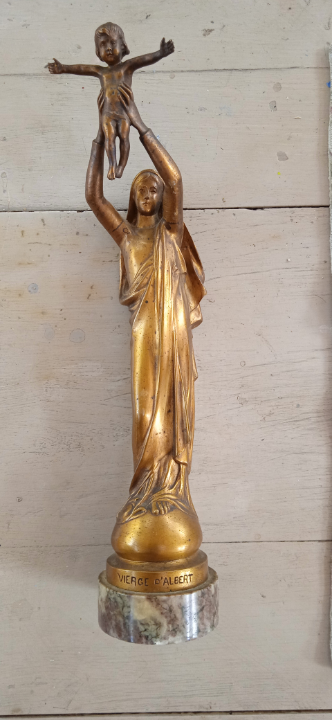 
															Sculpture bronze vierge d'Albert
														