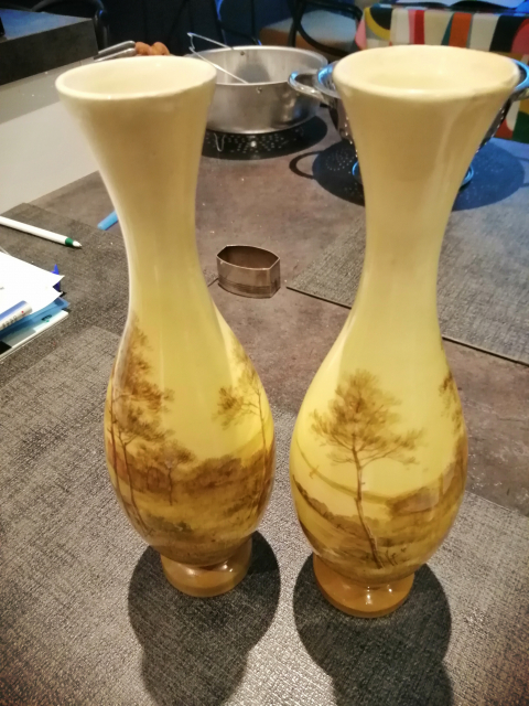 
															Paire de vases Jérôme Massier
														