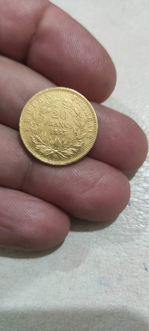 
															Piece de monnaie 20 franc
														