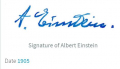 
															Lettre Albert EINSTEIN et signature
														