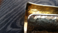 
															Manchette en argent massif plaqué or
														