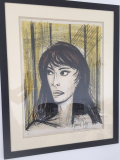 
															Lithographie signée Bernard BUFFET - RITA (1960) -
														