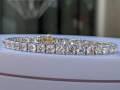 
															bracelet diamant naturel 7,90 carats et or blanc 14 k
														