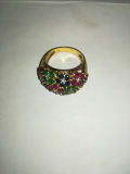 
															Bague fleur diamant rubis saphir émeraude
														