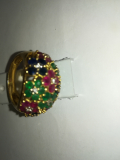 
															Bague fleur diamant rubis saphir émeraude
														