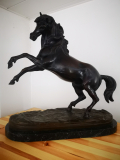 
															Cheval en bronze de T. CAMPAIOLI
														