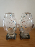 
															Paire de petits vases cristal de baccarat
														