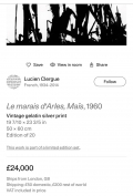 
															Le Marais d’Arles “Maïs”  1960 Lucien Clergue
														