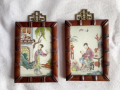 
															Deux Miniatures chinoises sur porcelaine
														