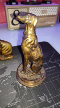 
															Chien Assis en bronze de Antoine-Louis Barye
														