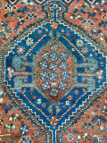 
															Authentique tapis ancien Shiraz Provenance Iran excellent état
														