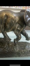 
															Éléphant bronze Barrye
														