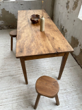 
															Table de ferme pin et chêne restaurée
														