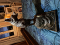 
															Sculpture horloge chien en bronze louis albert carvin
														