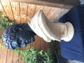 
															Buste de l'empereur romain Caracalla en plâtre patiné
														