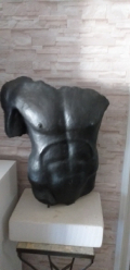 
															Sculpture Torse d'homme par Paul Beckrich
														