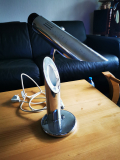 
															lampe de bureau pliable tharsis en chrome par louis perez de la oliva 1973
														