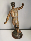 
															Sculpture de joueur de football Louis Guillemin en étain
														