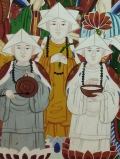 
															Panthéon Chamaniste et bouddhiste coréen - Peinture sur toile – Epoque moderne
														