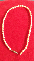 
															Ensemble de collier de perles et paire de boucles d’oreille avec perles
														