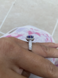 
															Bague saphir et diamant or blanc
														