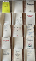 
															19 livres dédicacés et envoyés par les auteurs à Arletty
														