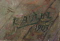 
															tableau orientaliste signé RAVLIN 1903  60x33
														