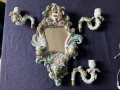 
															Applique chandelier miroir Porcelaine de Saxe
														