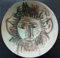 
															Coupelle ronde visage de faune
														